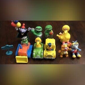 Vintage Sesame Street Muppets Babies Figures, Die Cast Cars Applause 1980s 3"-4"